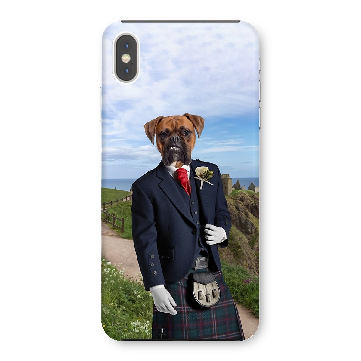 Pet Portraits | The Scottish Gent: Custom Pet Phone Case | Paw & Glory