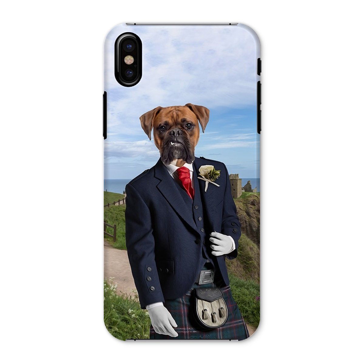 Pet Portraits | The Scottish Gent: Custom Pet Phone Case | Paw & Glory
