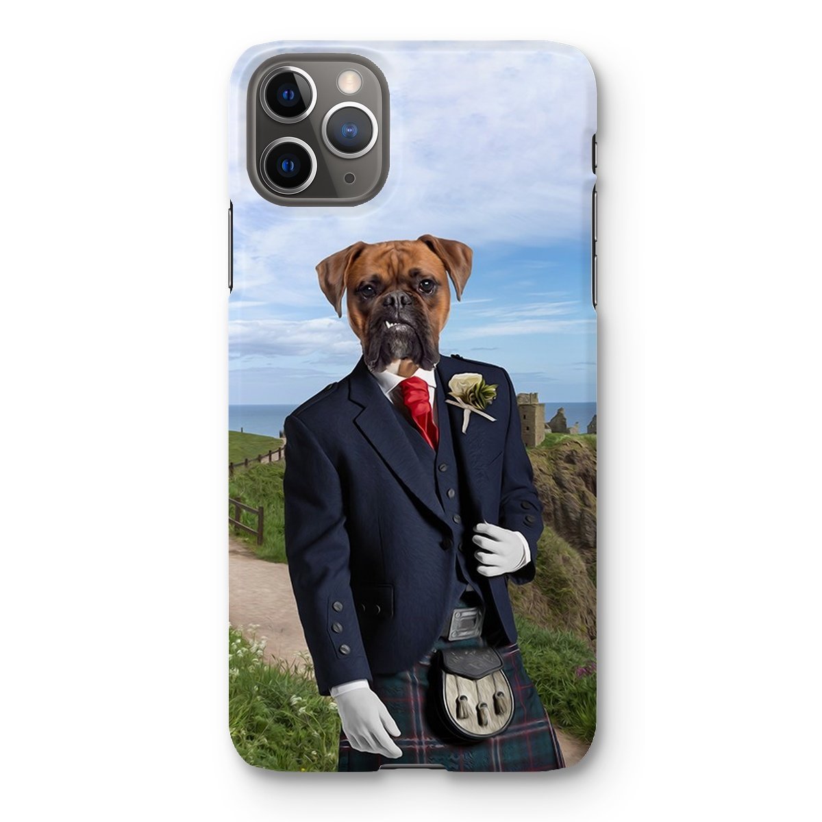 Pet Portraits | The Scottish Gent: Custom Pet Phone Case | Paw & Glory