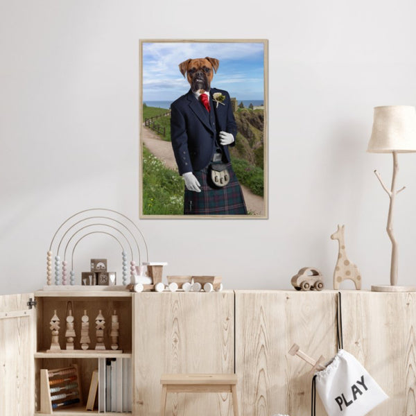 The Scottish Gent: Custom Pet Portrait - Paw & Glory - Dog Portraits - Pet Portraits