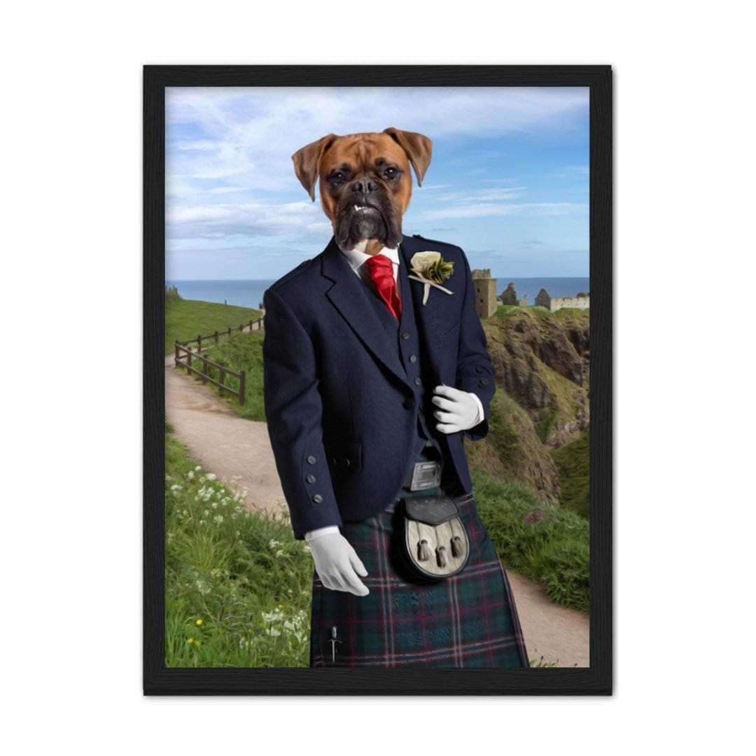 Pet Portraits | The Scottish Gent: Custom Pet Portrait | Paw & Glory