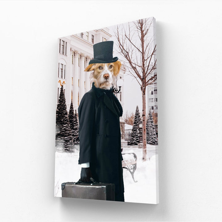 Christmas Miser Custom Pet Canvas | Custom Pet Canvas | Paw & Glory
