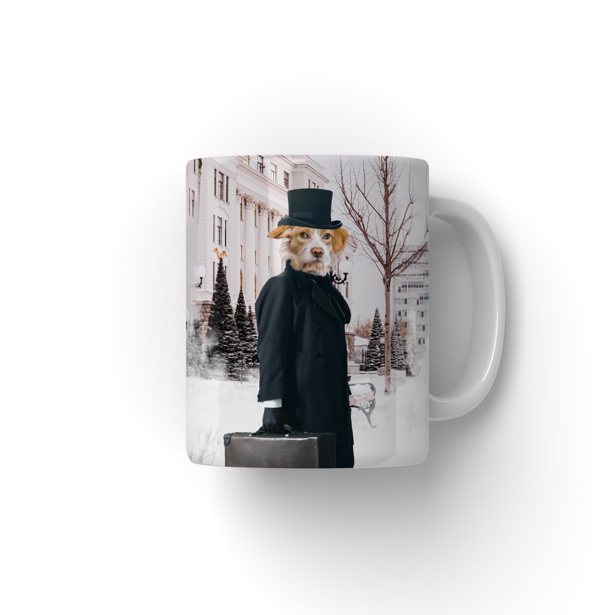 Pet Portraits | The Scrooge: Custom Pet Coffee Mug | Paw & Glory
