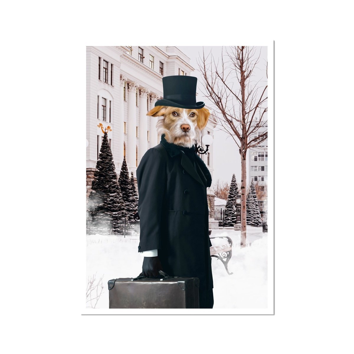 Pet Portraits | The Scrooge: Custom Pet Portrait | Paw & Glory