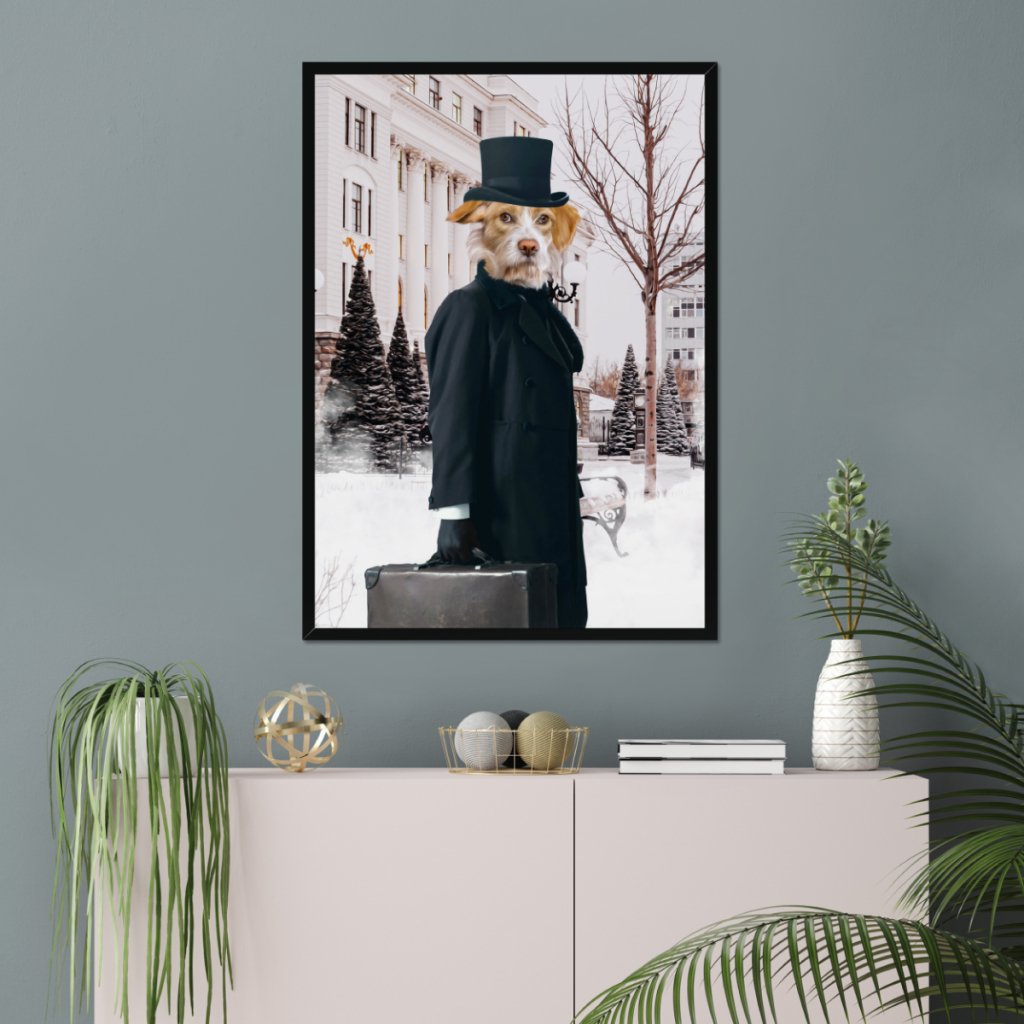 Pet Portraits | The Scrooge: Custom Pet Portrait | Paw & Glory