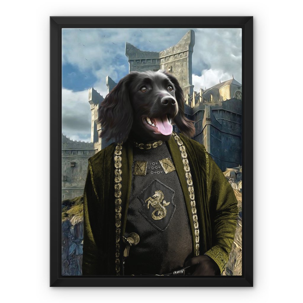 Pet Portraits | The Sea Lord (House Of The Dragon Inspired): Custom Pet Canvas | Paw & Glory