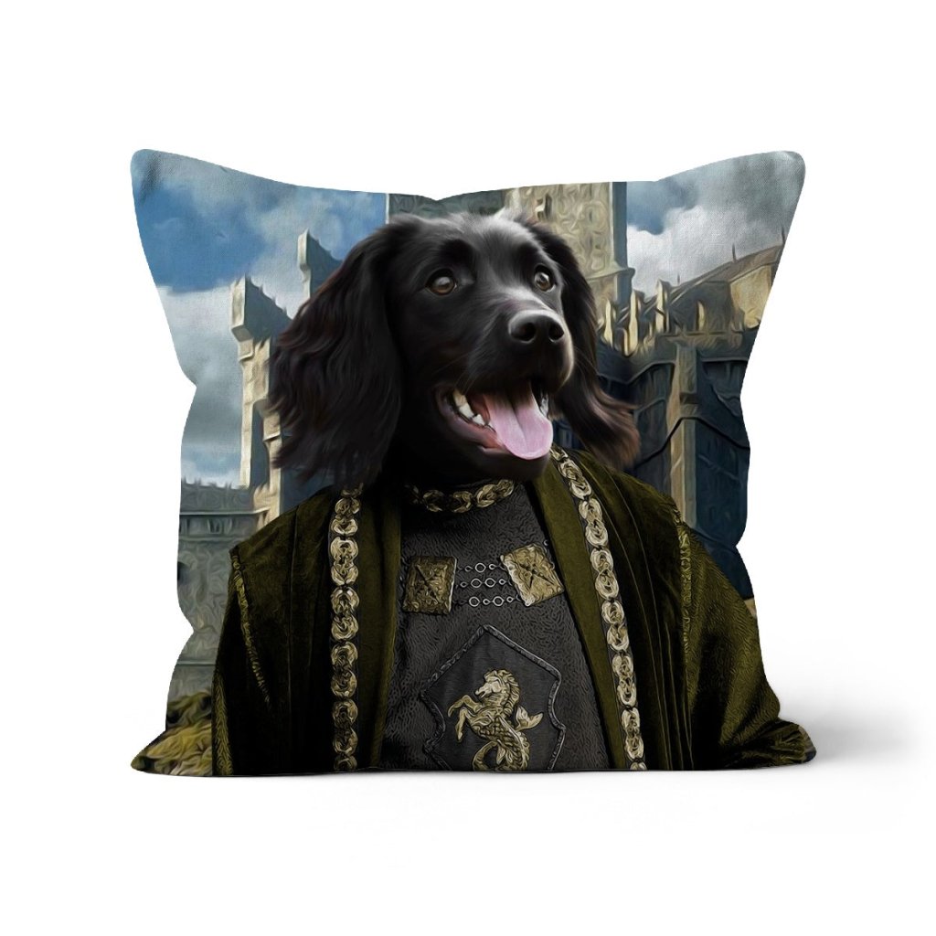 Pet Portraits | The Sea Lord (House Of The Dragon Inspired): Custom Pet Pillow | Paw & Glory