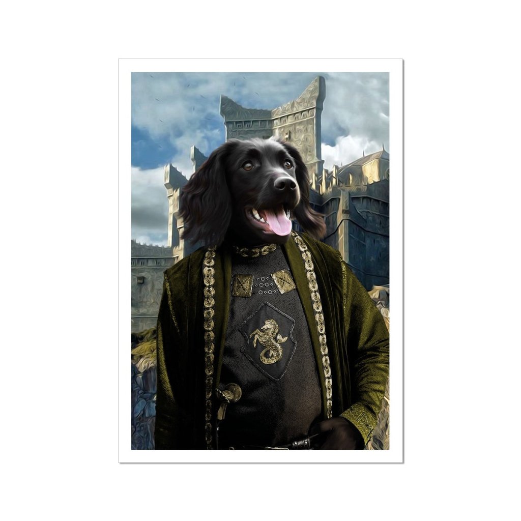 Pet Portraits | The Sea Lord (House Of The Dragon Inspired): Custom Pet Portrait | Paw & Glory