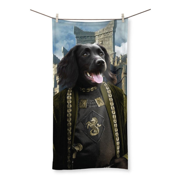 Sea Lord Custom Pet Towel | Custom Pet Portrait | Paw & Glory