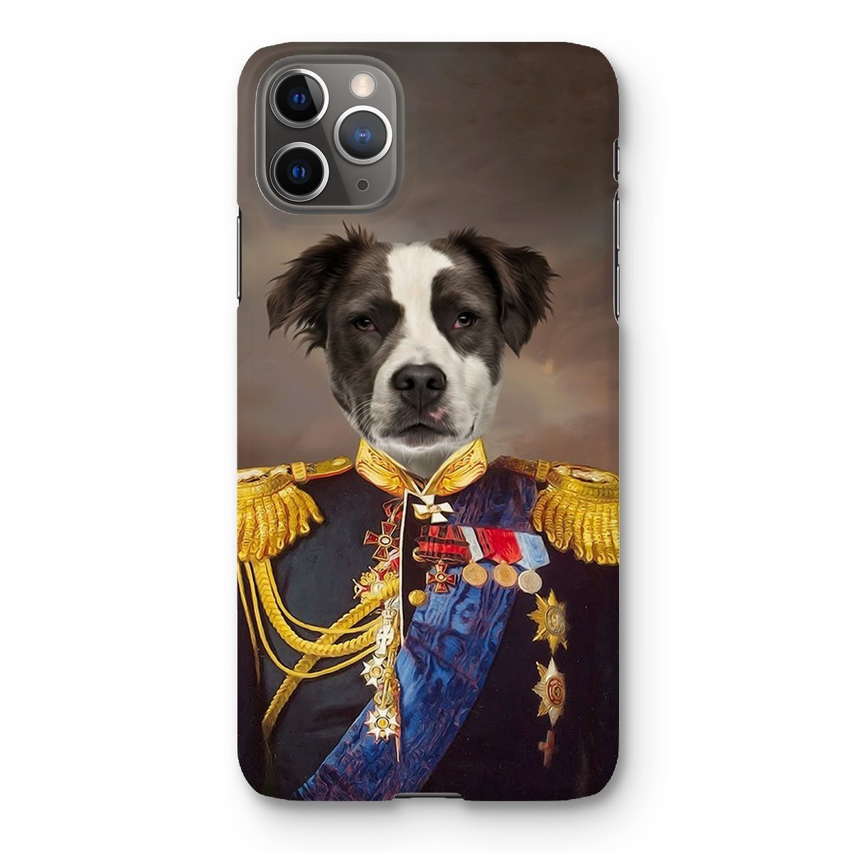 Pet Portraits | The Seasoned Sergeant: Custom Pet Phone Case | Paw & Glory