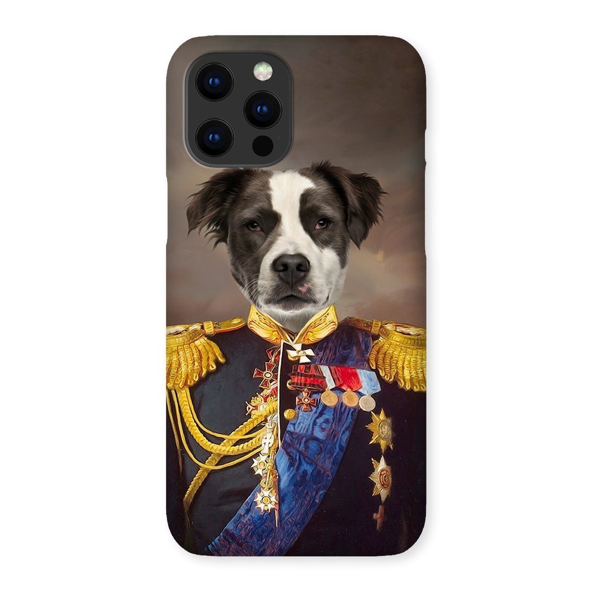 Pet Portraits | The Seasoned Sergeant: Custom Pet Phone Case | Paw & Glory