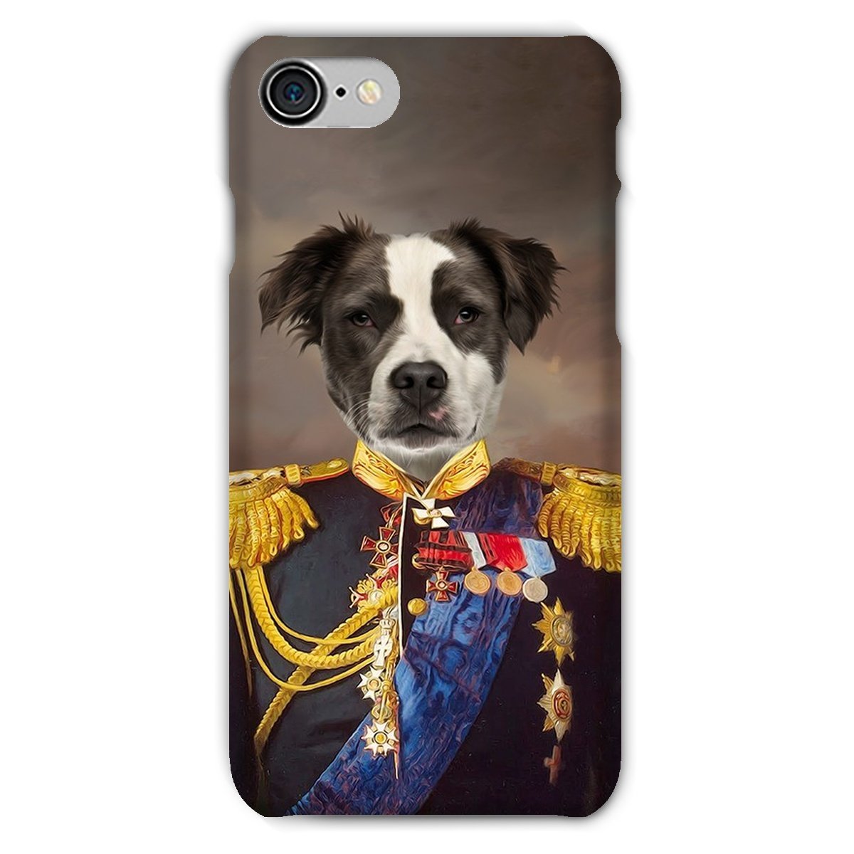 Pet Portraits | The Seasoned Sergeant: Custom Pet Phone Case | Paw & Glory