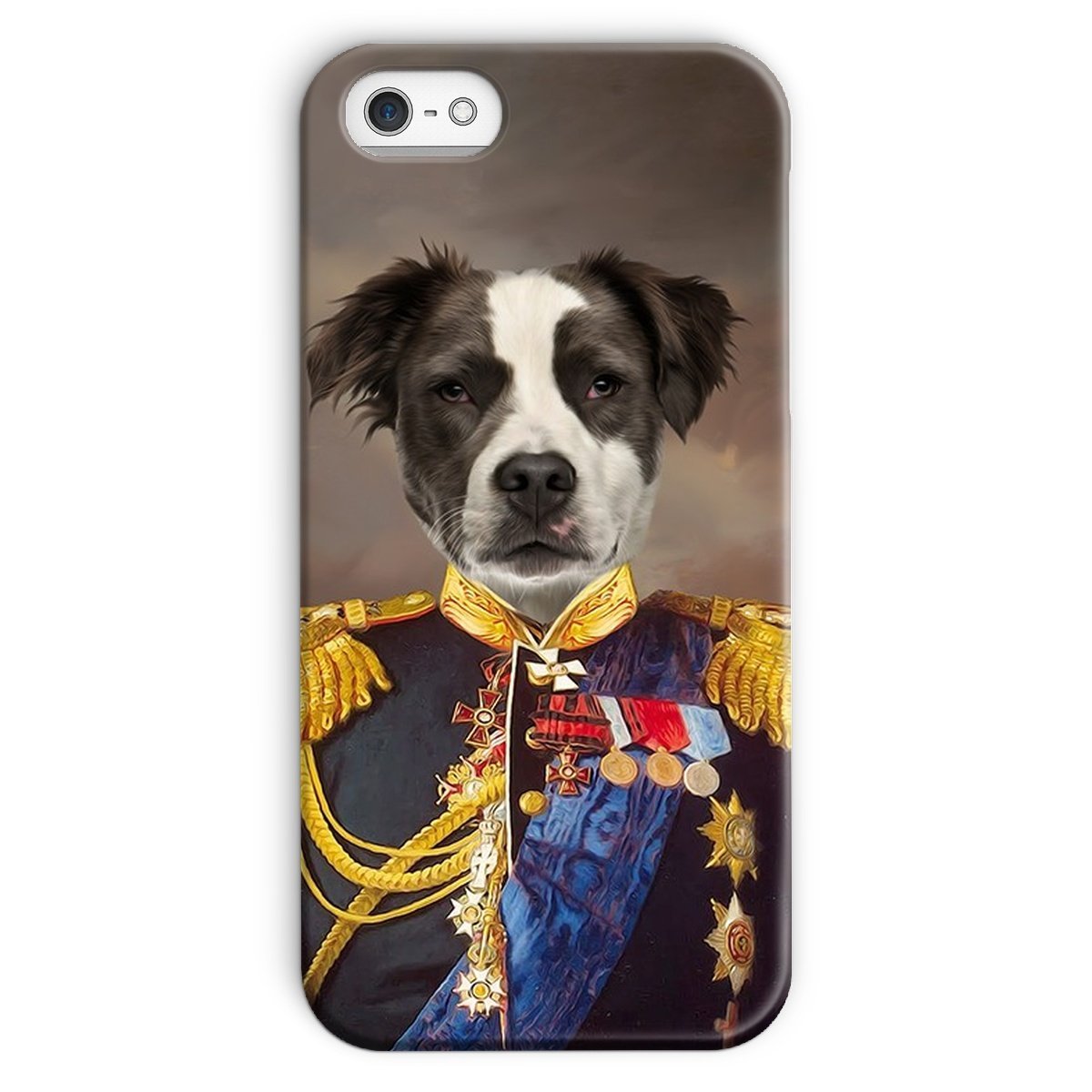 Pet Portraits | The Seasoned Sergeant: Custom Pet Phone Case | Paw & Glory