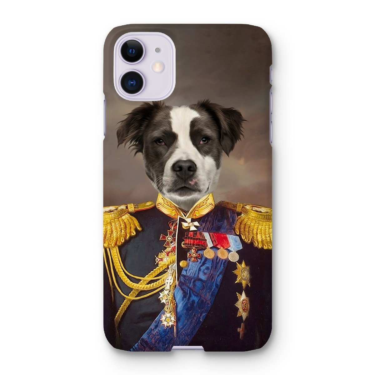 Pet Portraits | The Seasoned Sergeant: Custom Pet Phone Case | Paw & Glory
