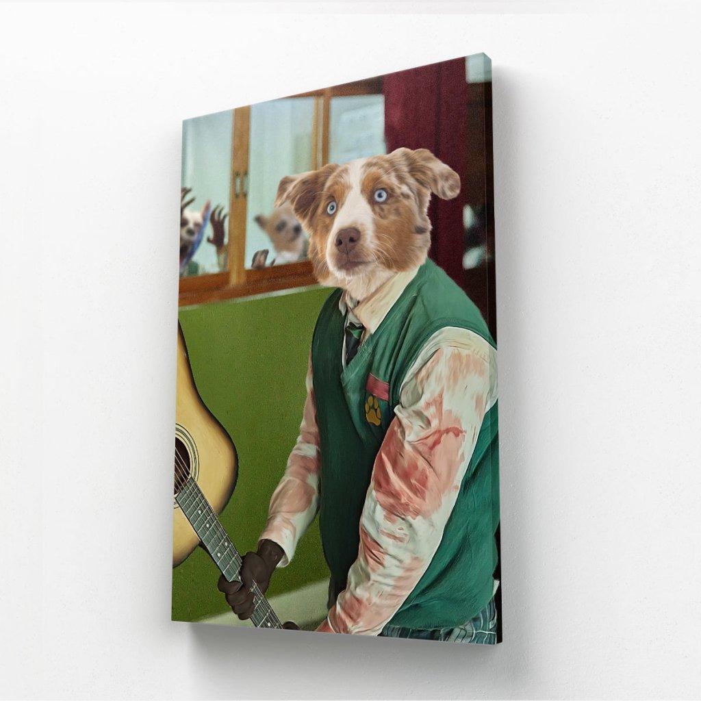 Pet Portraits | The Selfless Friend (All Of Us Are Dead Inspired): Custom Pet Canvas | Paw & Glory