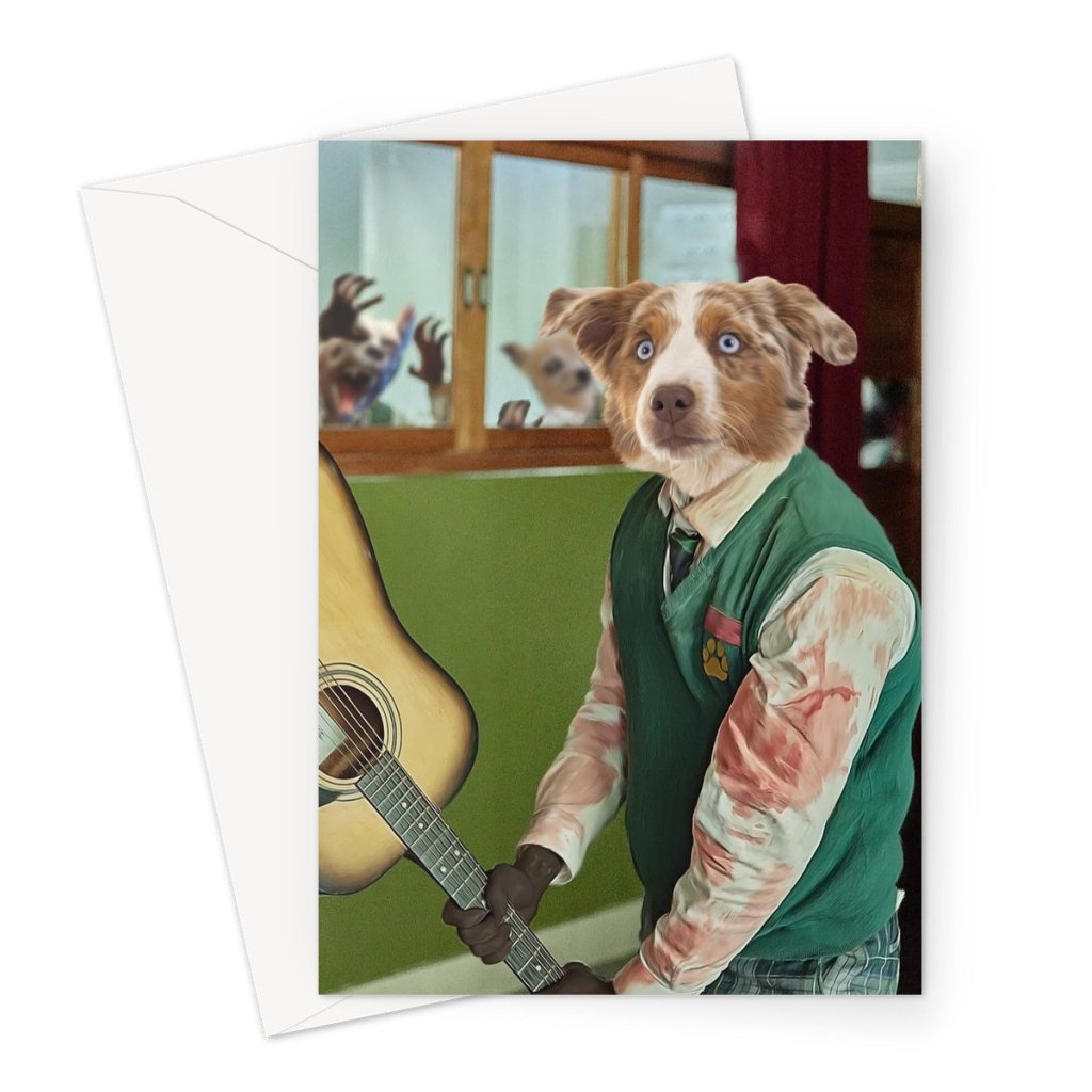 School Survivor Custom Pet Greeting Card | Personalised Pet Gift | Paw & Glory