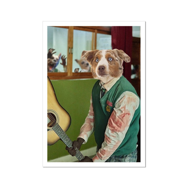 School Survivor Custom Pet Poster | Custom Pet Portrait Print | Paw & Glory