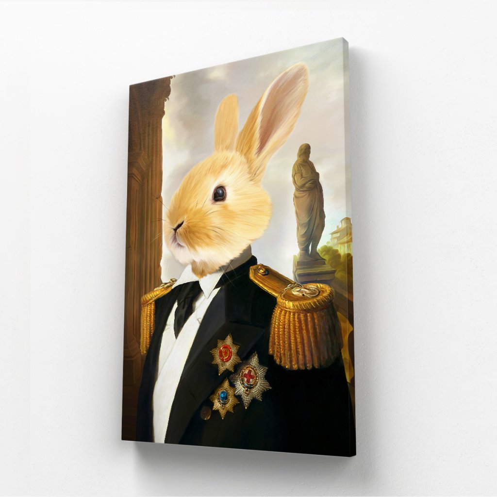 Pet Portraits | The Sergeant: Animal Art Canvas | Paw & Glory