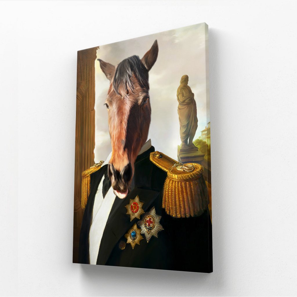 Pet Portraits | The Sergeant: Animal Art Canvas | Paw & Glory