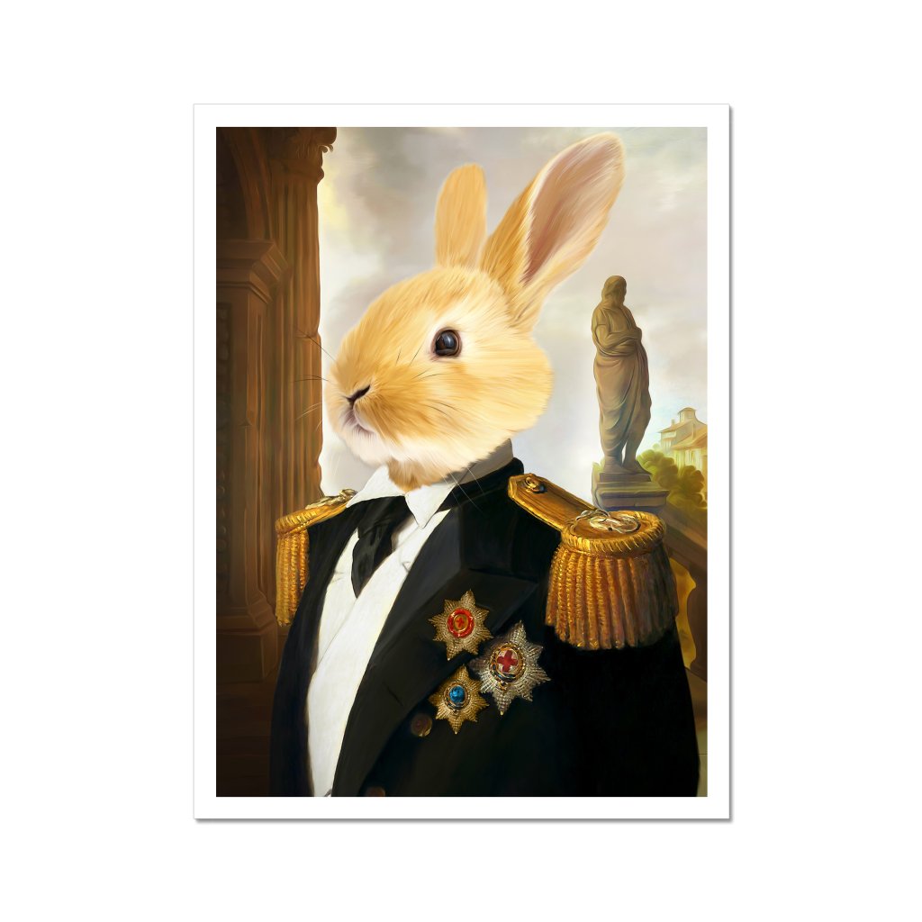 Pet Portraits | The Sergeant: Animal Art Poster | Paw & Glory