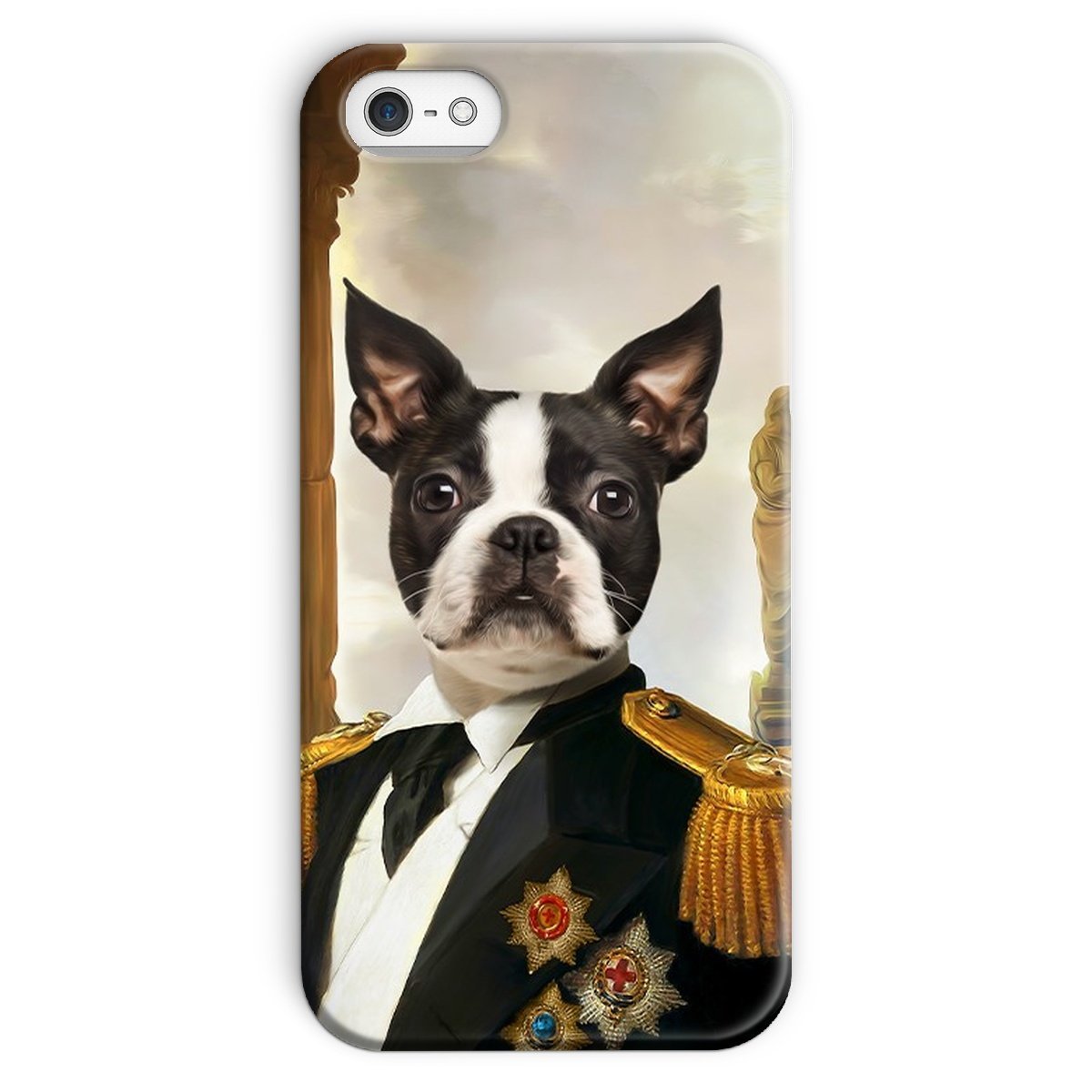 Pet Portraits | The Sergeant: Custom Pet Phone Case | Paw & Glory