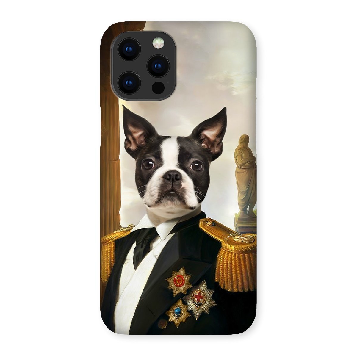 The Sergeant: Custom Pet Phone Case - Paw & Glory - Dog Portraits - Pet Portraits