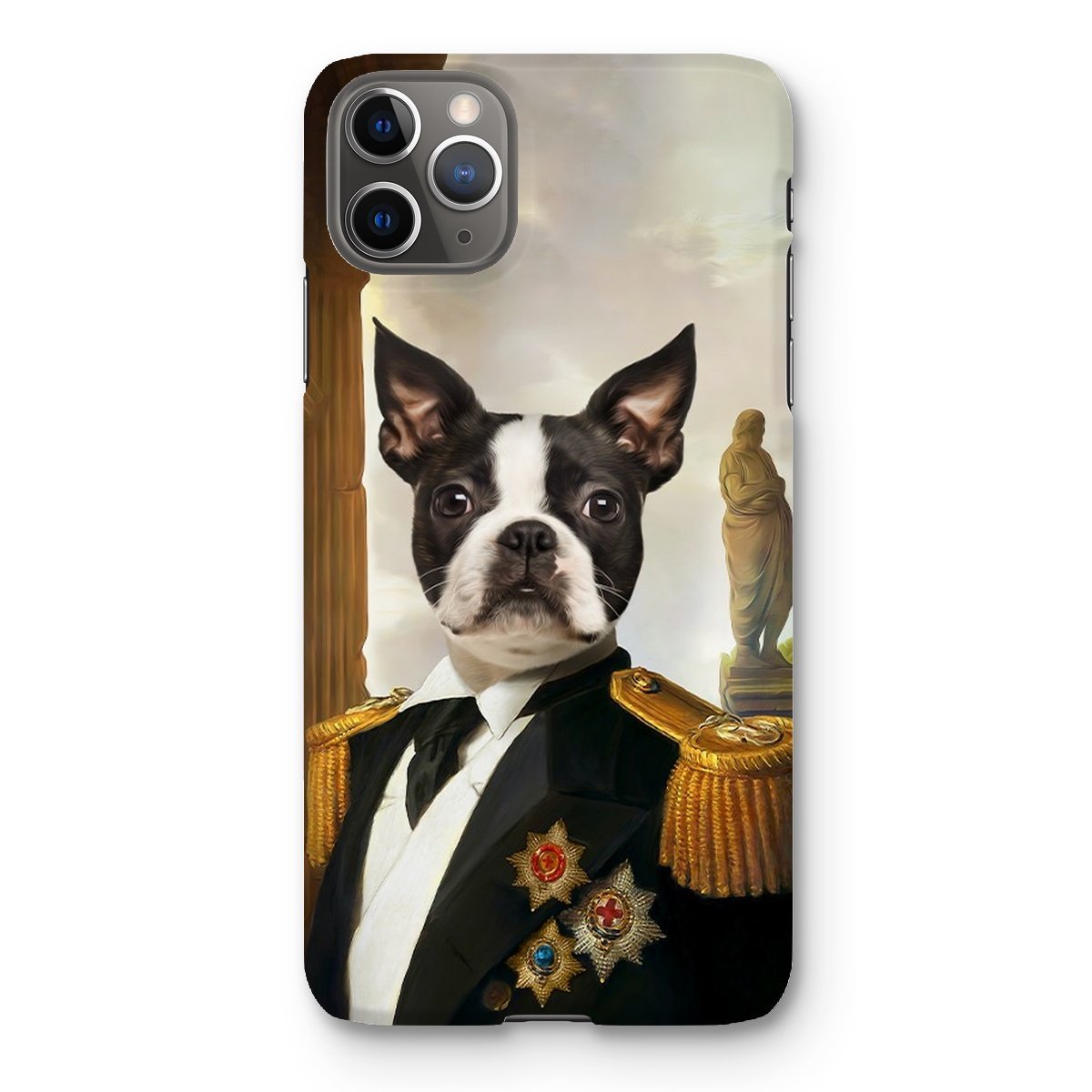 Pet Portraits | The Sergeant: Custom Pet Phone Case | Paw & Glory
