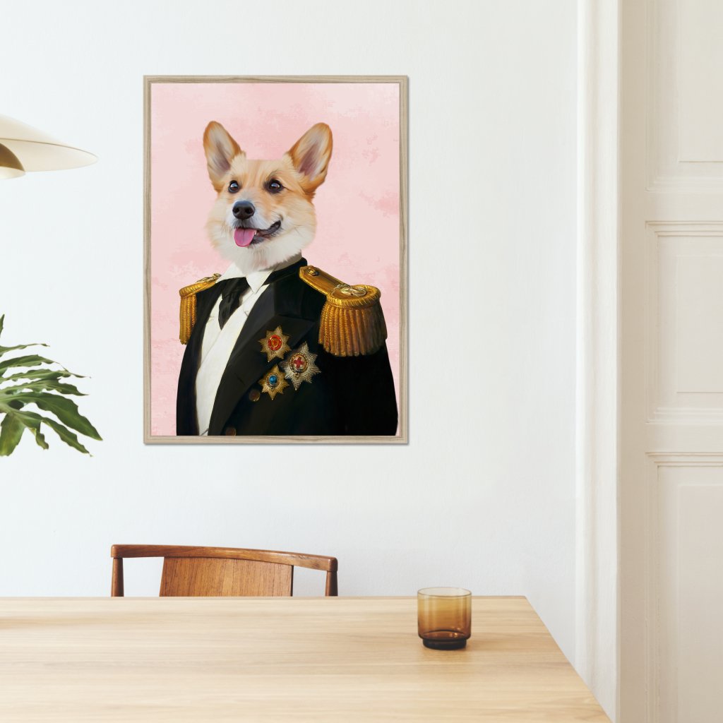 The Sergeant: Custom Pet Portrait - Paw & Glory - Dog Portraits - Pet Portraits