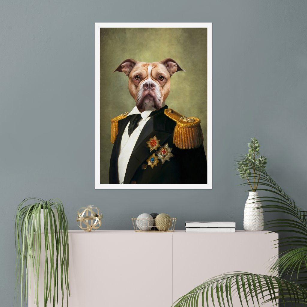 Pet Portraits | The Sergeant: Custom Pet Poster | Paw & Glory
