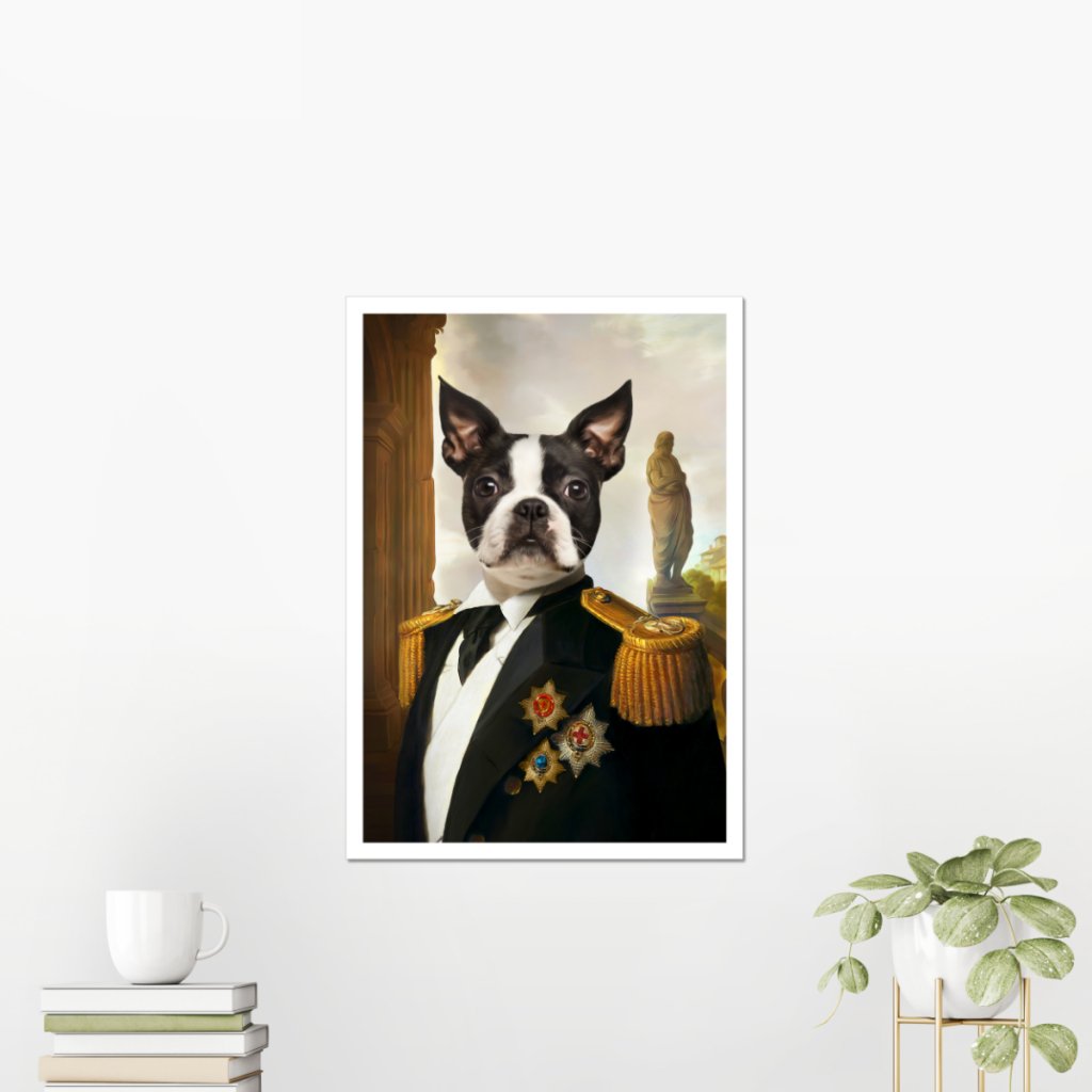 Pet Portraits | The Sergeant: Custom Pet Poster | Paw & Glory
