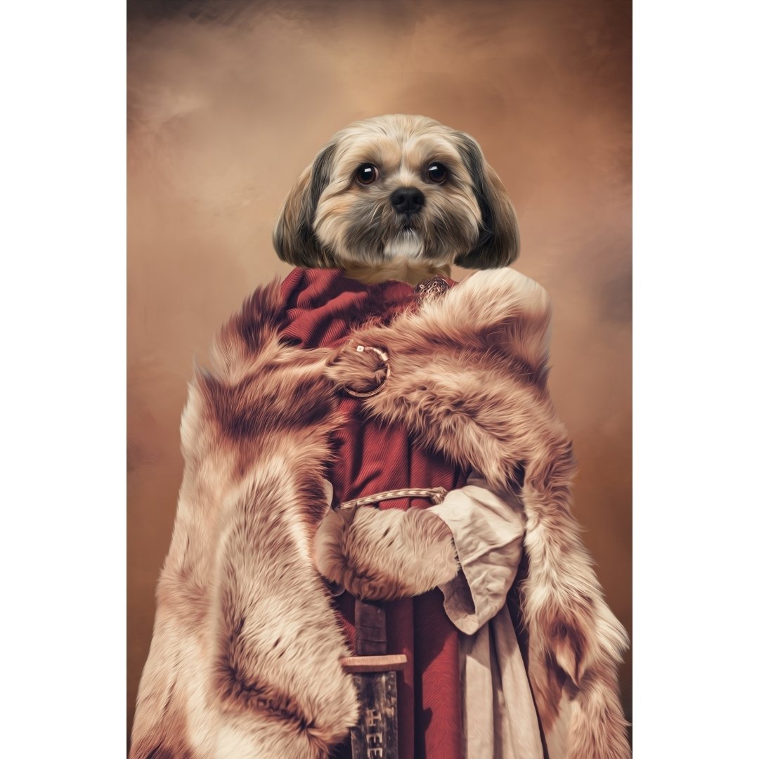 The She Viking: Custom Digital Download Pet Portrait - Paw & Glory - Dog Portraits - Pet Portraits