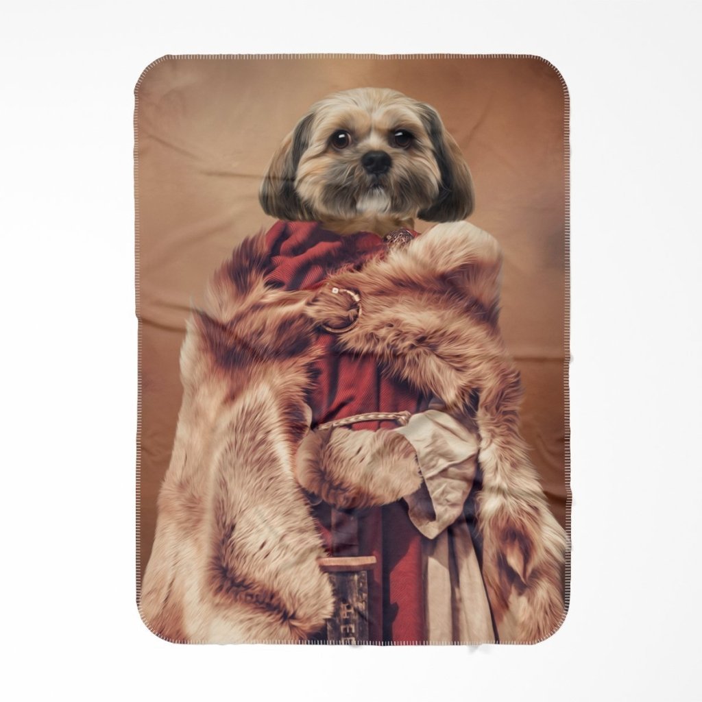 Pet Portraits | The She Viking: Custom Pet Blanket | Paw & Glory