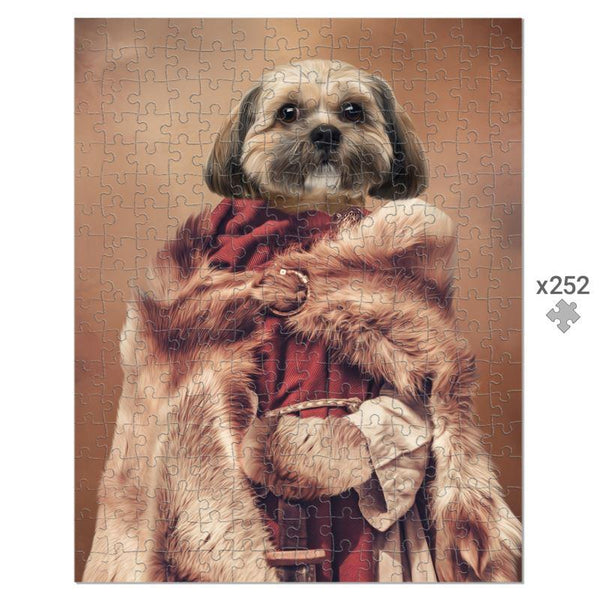 Viking Warrior Queen Custom Pet Puzzle | Funny Pet Portrait | Paw & Glory