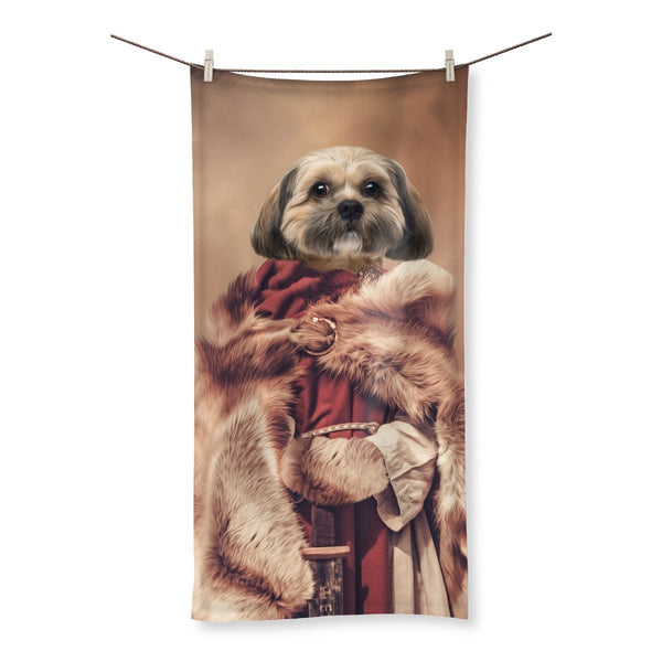 Viking Warrior Queen Custom Pet Towel | Pet Lover Gift | Paw & Glory