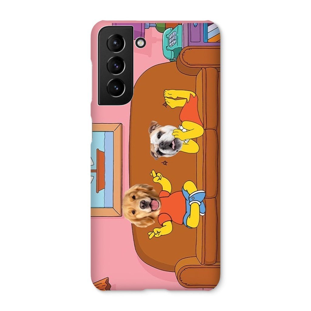 Pet Portraits | The Simpsons (Bart and Lisa): Custom Pet Phone Case | Paw & Glory