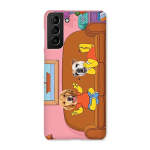 The Simpsons (Bart and Lisa): Custom Pet Phone Case - Paw & Glory - Dog Portraits - Pet Portraits