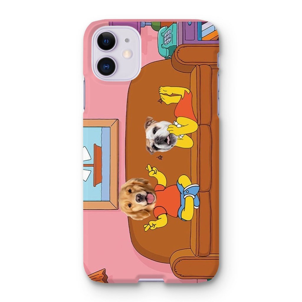 Pet Portraits | The Simpsons (Bart and Lisa): Custom Pet Phone Case | Paw & Glory