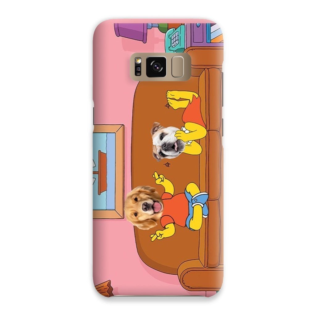 Pet Portraits | The Simpsons (Bart and Lisa): Custom Pet Phone Case | Paw & Glory