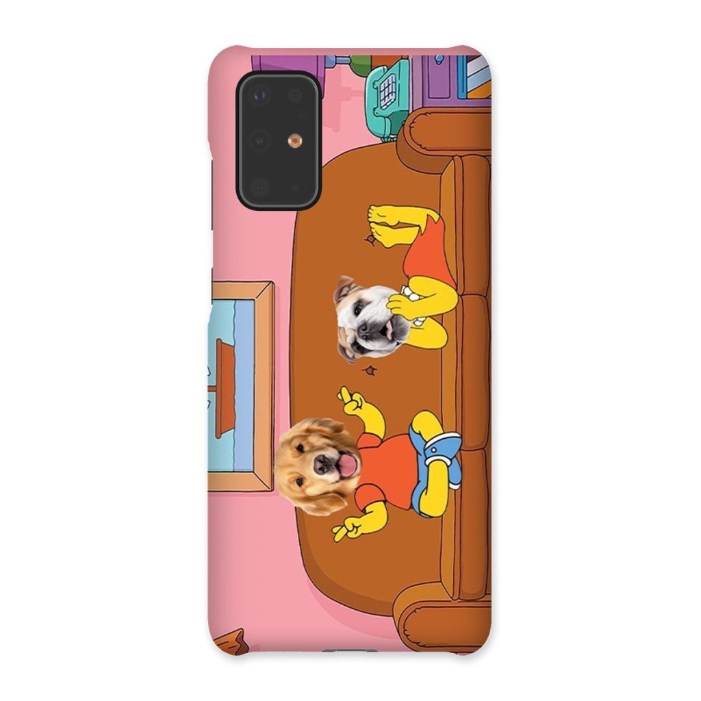 Pet Portraits | The Simpsons (Bart and Lisa): Custom Pet Phone Case | Paw & Glory