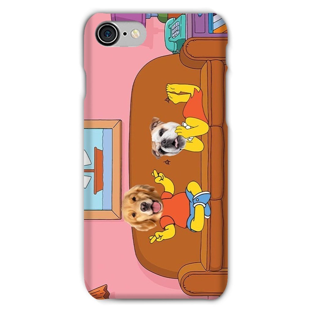 Pet Portraits | The Simpsons (Bart and Lisa): Custom Pet Phone Case | Paw & Glory