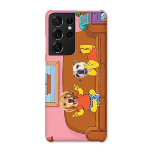 The Simpsons (Bart and Lisa): Custom Pet Phone Case - Paw & Glory - Dog Portraits - Pet Portraits