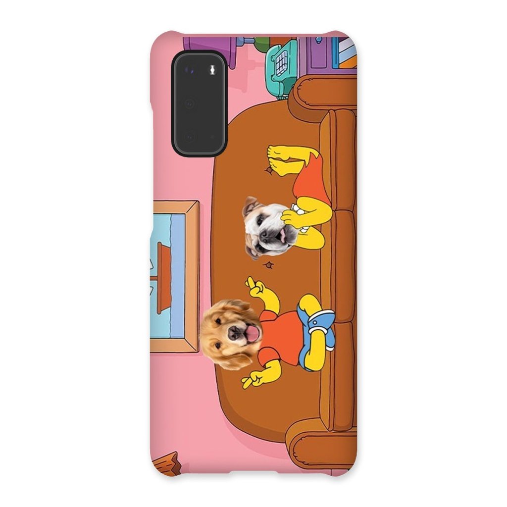 Pet Portraits | The Simpsons (Bart and Lisa): Custom Pet Phone Case | Paw & Glory