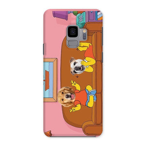 The Simpsons (Bart and Lisa): Custom Pet Phone Case - Paw & Glory - Dog Portraits - Pet Portraits