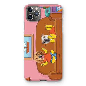The Simpsons (Bart and Lisa): Custom Pet Phone Case - Paw & Glory - Dog Portraits - Pet Portraits