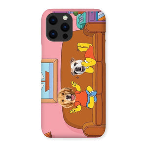 The Simpsons (Bart and Lisa): Custom Pet Phone Case - Paw & Glory - Dog Portraits - Pet Portraits