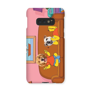 The Simpsons (Bart and Lisa): Custom Pet Phone Case - Paw & Glory - Dog Portraits - Pet Portraits