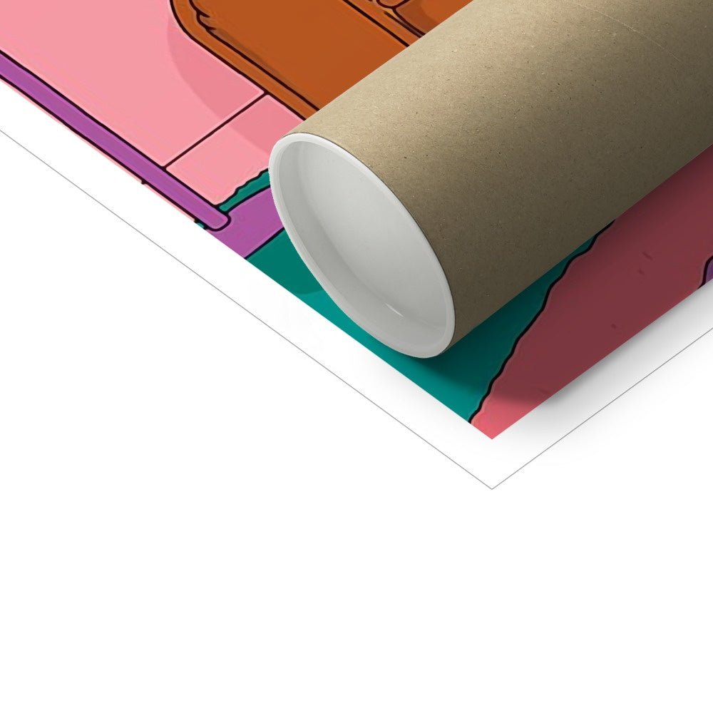 Pet Portraits | The Simpsons (Bart and Lisa): Custom Pet Poster | Paw & Glory