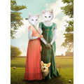 Regency Sisters: Custom Digital Download Pet Portrait