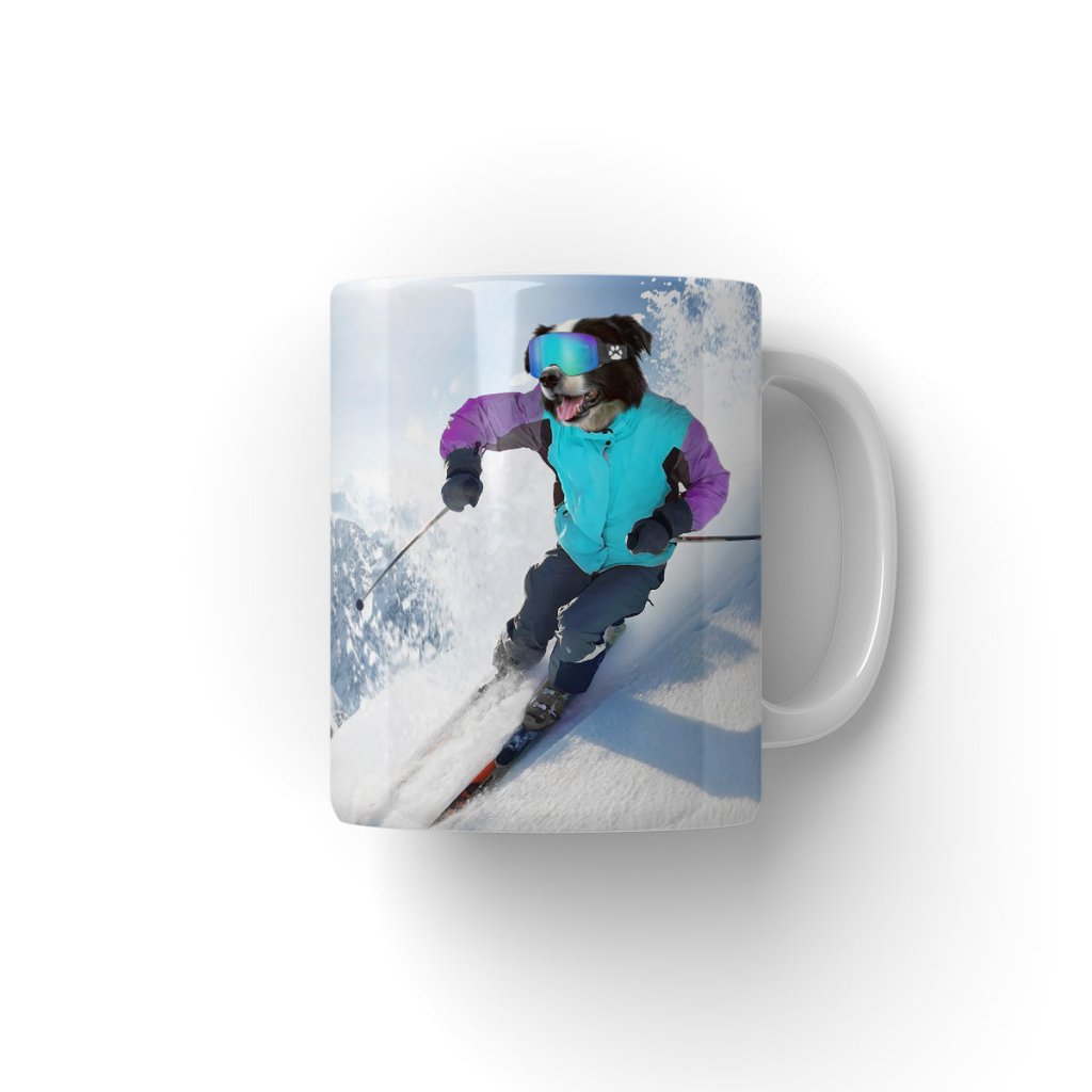 Pet Portraits | The Skiier: Custom Pet Coffee Mug | Paw & Glory
