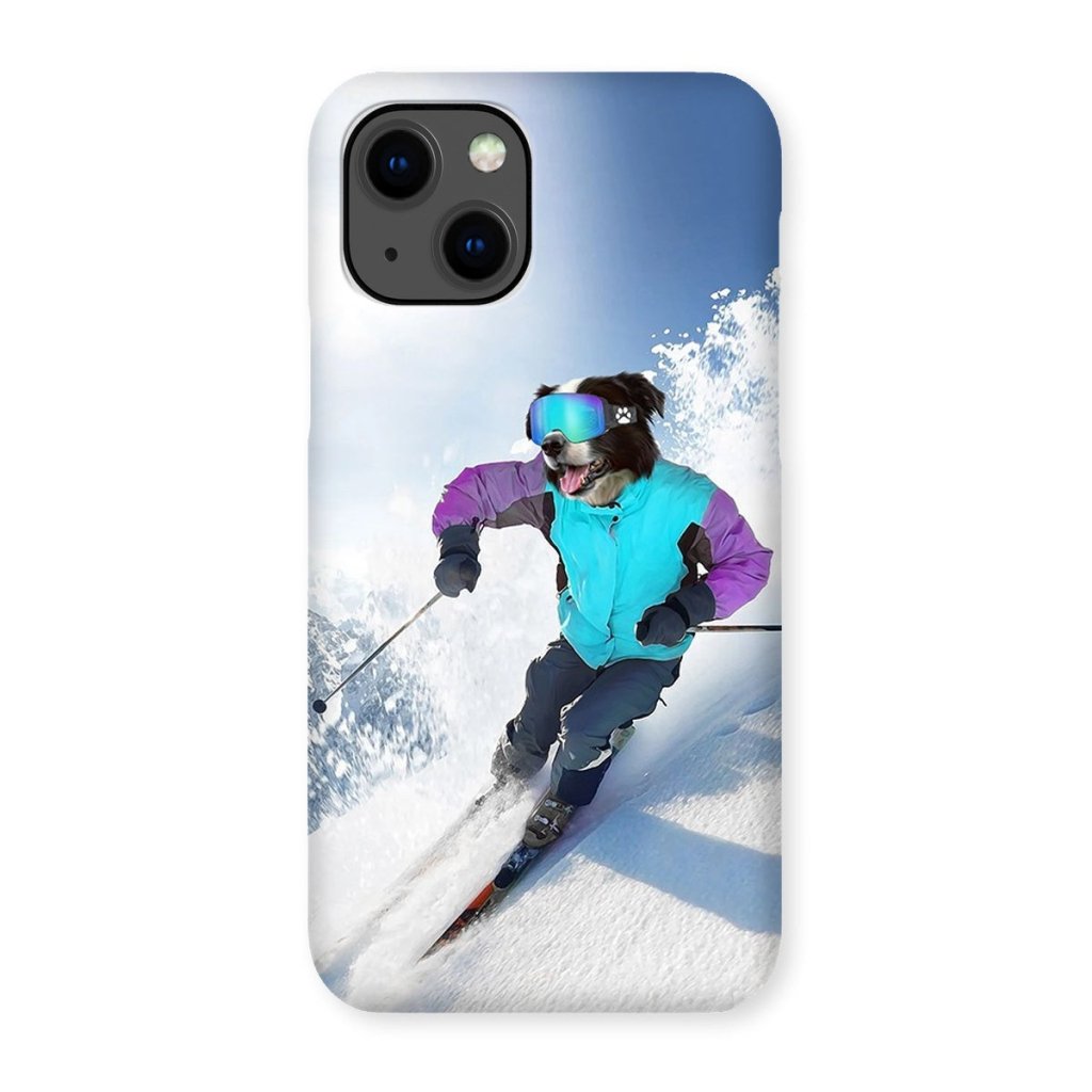 Pet Portraits | The Skiier: Custom Pet Phone Case | Paw & Glory